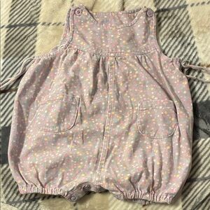 Adorable Pink Star Pattern Kids Romper